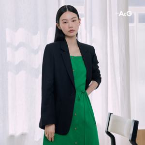 [최초가 79,900원] 프렌치린넨 혼방 싱글 자켓