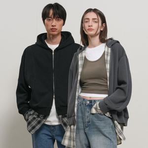 셔츠 레이어드 후드집업 2COL / GF1UJP004