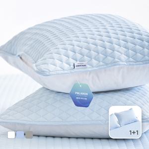 여름침구 1+1 폴라온 냉감 베개커버 밴딩형 50*70