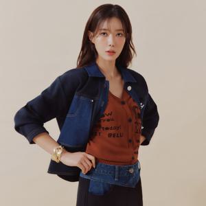 [정상가359,000원]데님배색골지가디건BLCBI2198