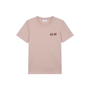 여성 더블 폭스 헤드 레귤러 티셔츠 핑크 클레이 OW011CFKJ7026-0172