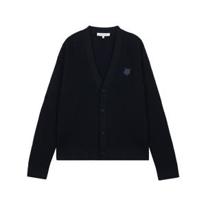 남성 폭스 헤드 코튼 립드 가디건 클래식 네이비 QM00503KT1189-0413