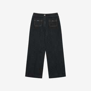 [정상가219,000원]귀여운포켓리본와이드데님팬츠BLPKI2284