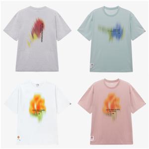 공용 플라워 스프레이 반팔 라운드티 NT7UR09