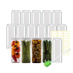 냉동실 수납 정리 세트 B (사각1호 16개+세척솔+네임택