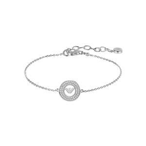 [공식본사정품] 아르마니 EG3586040 로고 펜던트 실버 팔찌