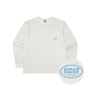 씨너리 그래픽 피그먼트다잉 긴팔티셔츠 LIGHT GREY