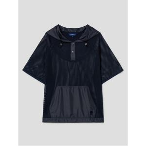 여성 후디 메쉬 반팔 티셔츠  네이비(BJ5642A42R)