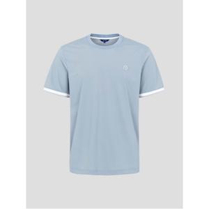 남성 메쉬 반소매 라운드 티셔츠- 스카이 블루(BJ5642B92Q)