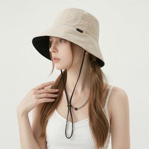 디씨 여성 보넷 턱끈 벙거지 여름  바스락 버킷햇 모자
