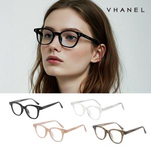 [최초가 160,000원]  패션 뿔테 안경 블루라이트차단 VN8000CO 블랙 카키 피치 투명