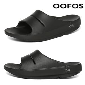 OOFOS 우아 슬라이드 블랙 1100-BLACK
