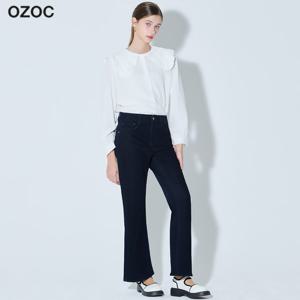 원워싱 세미부츠컷 데님팬츠