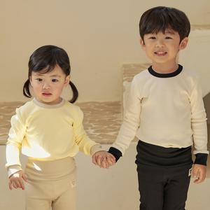 슈슈페 가을 겨울 봄 아기내복 신생아 긴팔 유아동 배앓이 골지 스판 유아 아기실내복 [+gift. 3장이상 구매시 맨투맨]