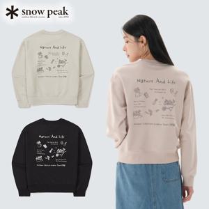 여성 가드닝 그래픽 세미크롭 맨투맨 S26SWF-HT53 캠핑시즌