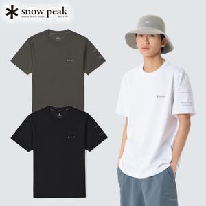 에어로쿨 소매 우븐 패치 반팔 티셔츠 S26MMF-TS28 캠핑시즌