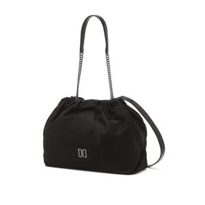 액세서리 [[25FW]] DCBA5F333BK [HILTON] 블랙 앤틱 DD장식 나일론 체인 숄더백 L