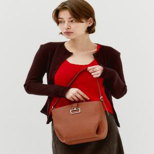 액세서리 [[25FW]] DCBA5F265W2 [버크루나] 브라운 소가죽 버킷형 숄더 및 크로스백