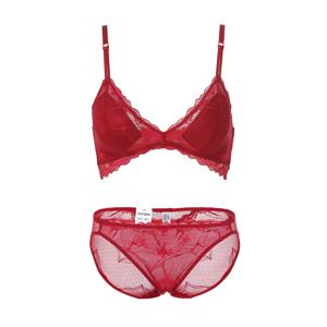 컴포트 노와이어 탈착 삼각패드 브라렛 망사팬티세트 2컬러택1 BR1991ABP1991A