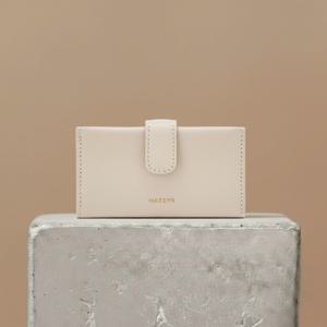 헤지스 액세서리 [[26SS]] HIHO6E031IV [리네아] 아이보리 소가죽 슬림 카드지갑 홀더