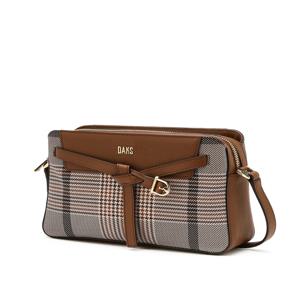 액세서리 여성 [[25SS]] WCBA5E640W2 [스테디셀러] 브라운 체크 가죽 크로스백