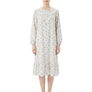 러블리한 플라워 면 도비 홈웨어 원피스 GW8906A