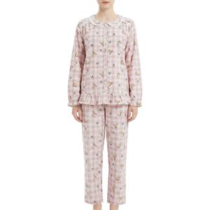 곰돌이 체크 60수 아사면 커플잠옷 WP8887RMP8887A