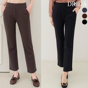 드리다 봄 가을 여자 정장 슬랙스 밴딩 바지 빅사이즈 스판 일자 팬츠 40-50대 중년여성 엄마옷 미시 출근