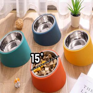 반려견 사선형 목편한 식사 밥먹기 논슬립 식기 반려용품 동물장난감 강아지용품 고양이용품