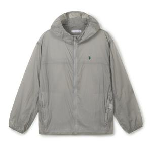 [U.S. POLO ASSN.] 남성 봄 패커블 후드점퍼_라이트그레이