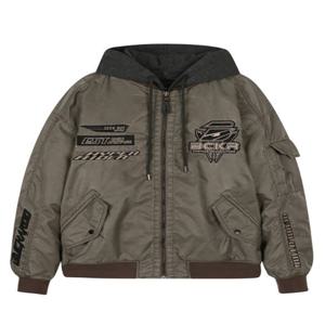 남성 피그먼트 후드탈착 나일론 패딩 점퍼 B234JP320P