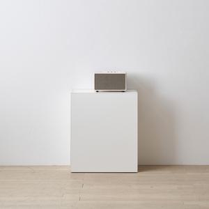 로넌 화이트 2단 600 책장 (도어형)