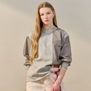 언밸런스 스트링 배색 맨투맨