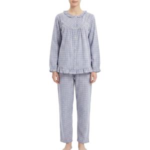 천연 뱀부 베이직한 체크 커플잠옷 WP8889RMP8889A