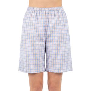 천연 뱀부 베이직한 체크 여성실내복 반바지 EZ8889W