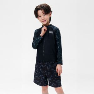 돌핀 레귤러핏 집업 래쉬가드 A6BB1BC01BLK