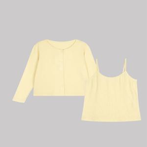 [피앳유즈] 모달스판 여성 가디건 나시세트 EZ756TC