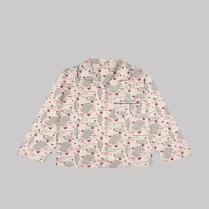 [피앳유즈] 60수 면 레터링 하트프린트 남여공용 파자마 WP756U