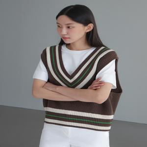 [최초가 79000원] 브이넥 박시 조끼