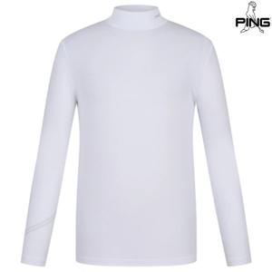 [양말드림]남성 소매 프린트 반목 긴팔 이너 티셔츠 111F1TI001_WH