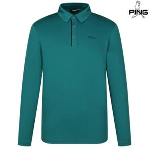 [양말드림]남성 심플 배색 카라 긴팔 티셔츠 111F1TO001_GN