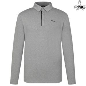 [양말드림]남성 심플 배색 카라 긴팔 티셔츠 111F1TO001_GY