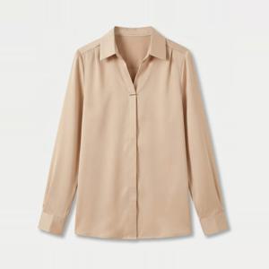 [브리치] KARRA / 모던브이넥카라블라우스 A3F0422