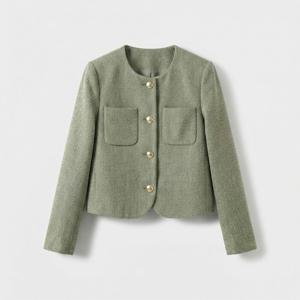 [브리치] KARRA / 라운드하프트위드자켓 B4S0283