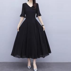 [브리치] KARRA / 플레어솔리드쉬폰원피스 A4S1170