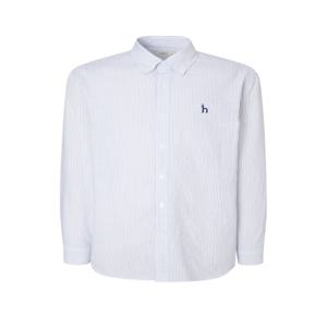 남성 [[25SS]] WHSH5B328N2 [스테디셀러] 네이비 스트라이프 긴팔캐주얼셔츠