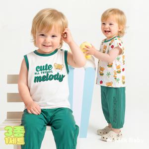 [여름신상]훌라훌라 베어 3PCS 상하복