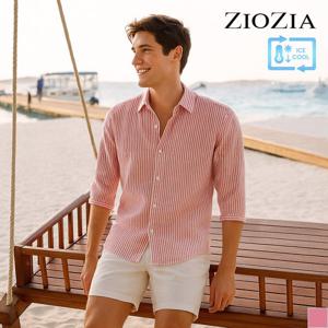 7부 린넨 블랜드 캐주얼 셔츠 A (ABB2WC1172_A)