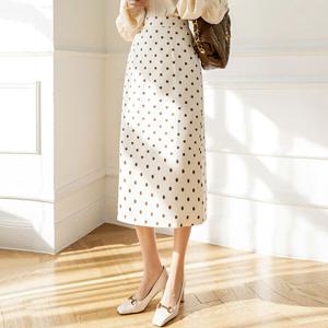 도우 도트 프린트 스커트_BJ1SR001