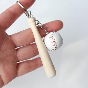 야구 야구공 방망이 배트 열쇠고리 키링 [미니 운동 스포츠 응원 KBO 최강야구 굿즈 기념품 키홀더]